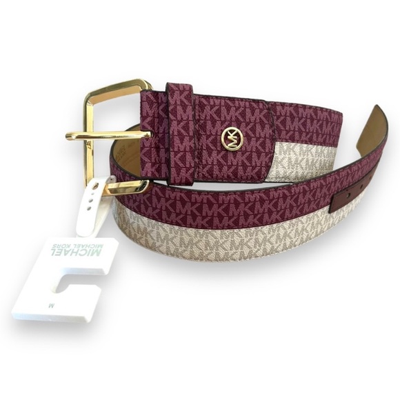 NWT Michael Kors Two Toned Wide Belt - Picture 3 of 8